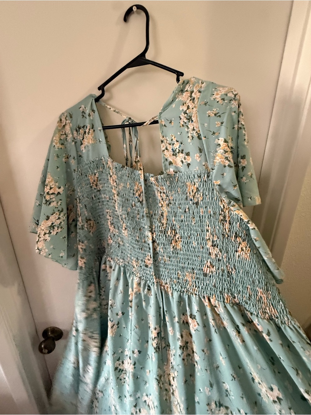 Woman’s Plus Size Floral Maxi Dress Fits 4X 32/34W Cottagecore Fairy Coquette